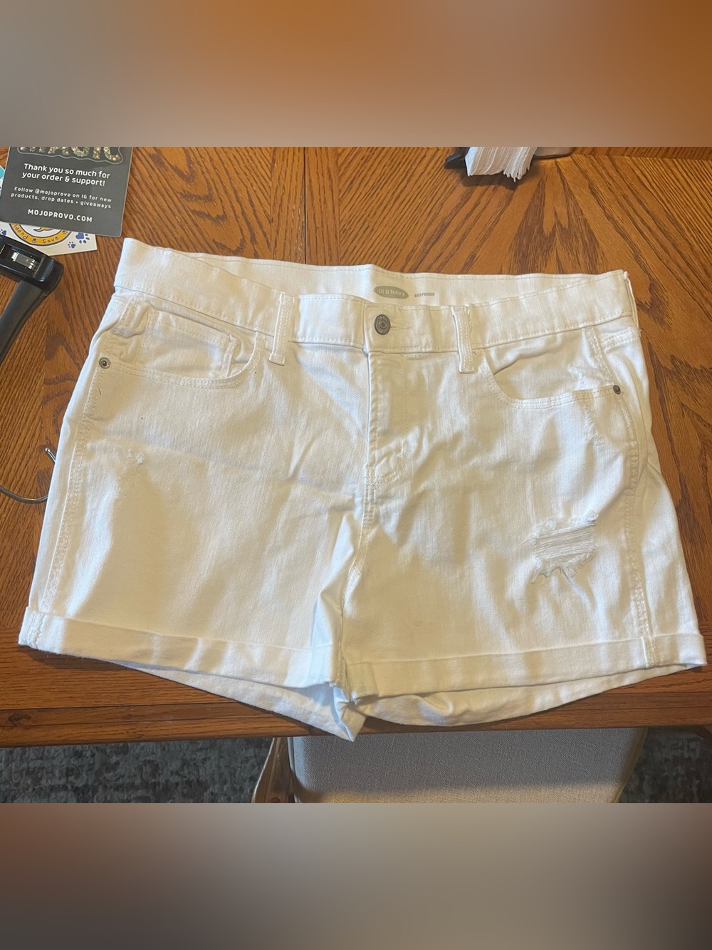 Old Navy White Denim Jean Shorts